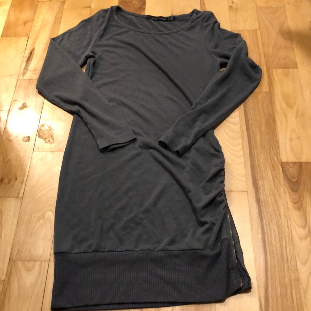 Grey long sleeve dress
